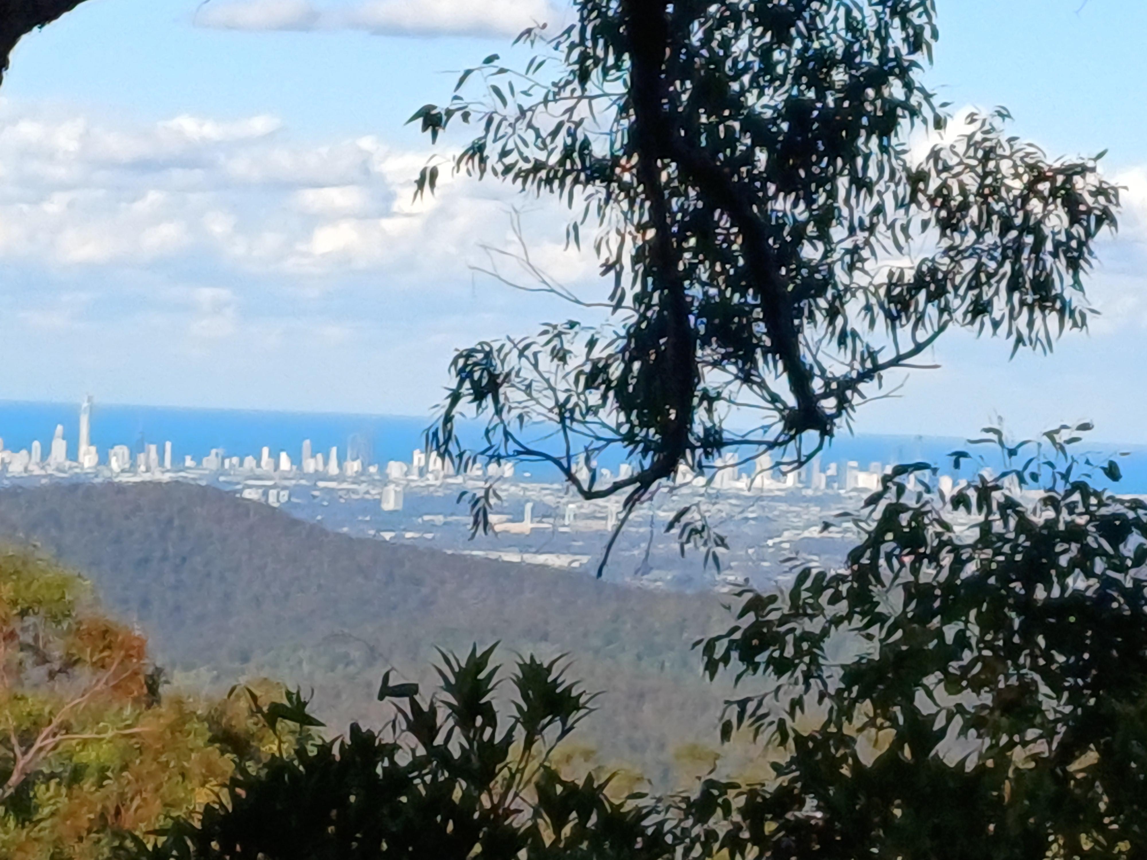 The view. The photo doesn't do it justice sorry.  The view was ten times better than this