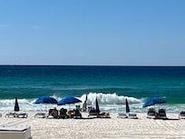 Beautiful beach front.