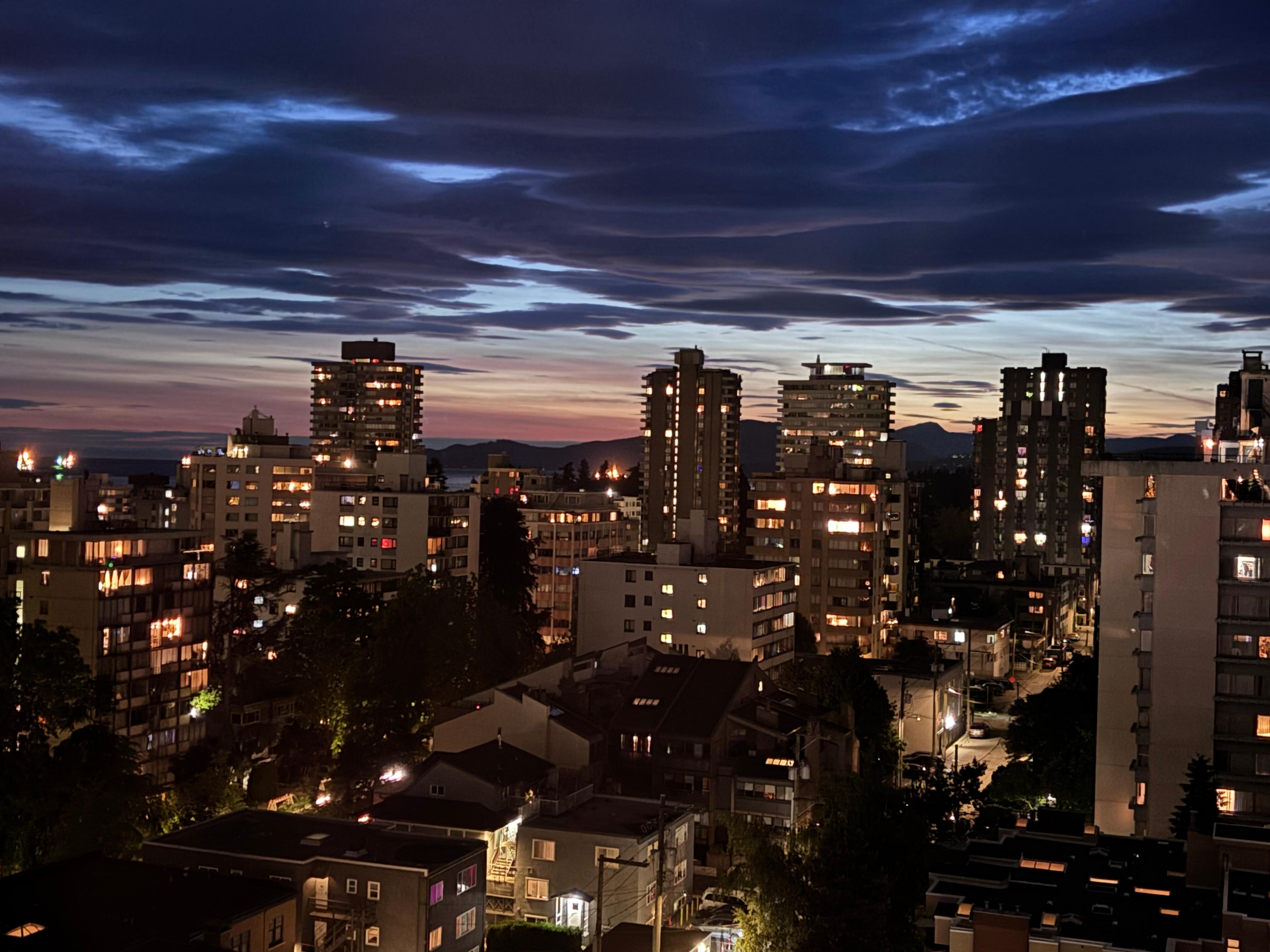 Sunset from the apartment