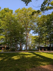 View of the water from the front of the house