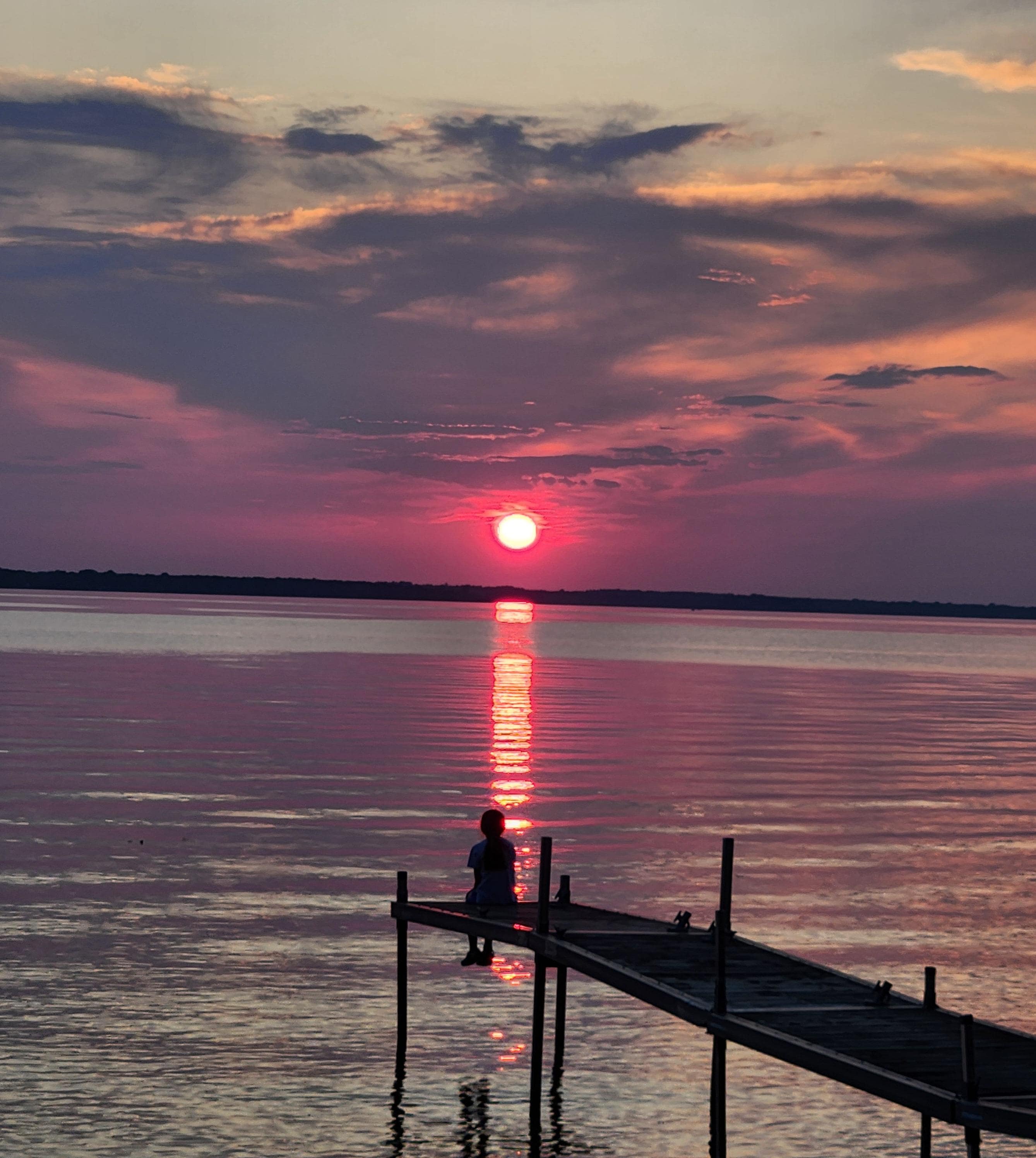 Sunset on our last night was epic!