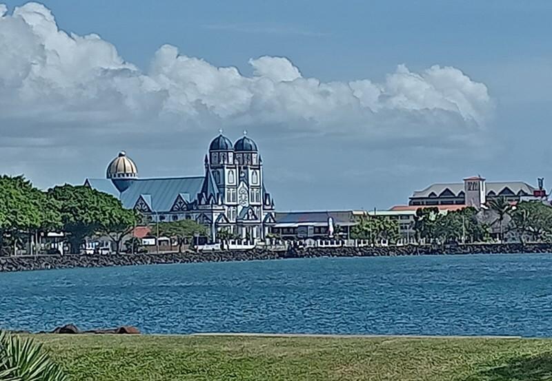 Harborfront view of Cathedral