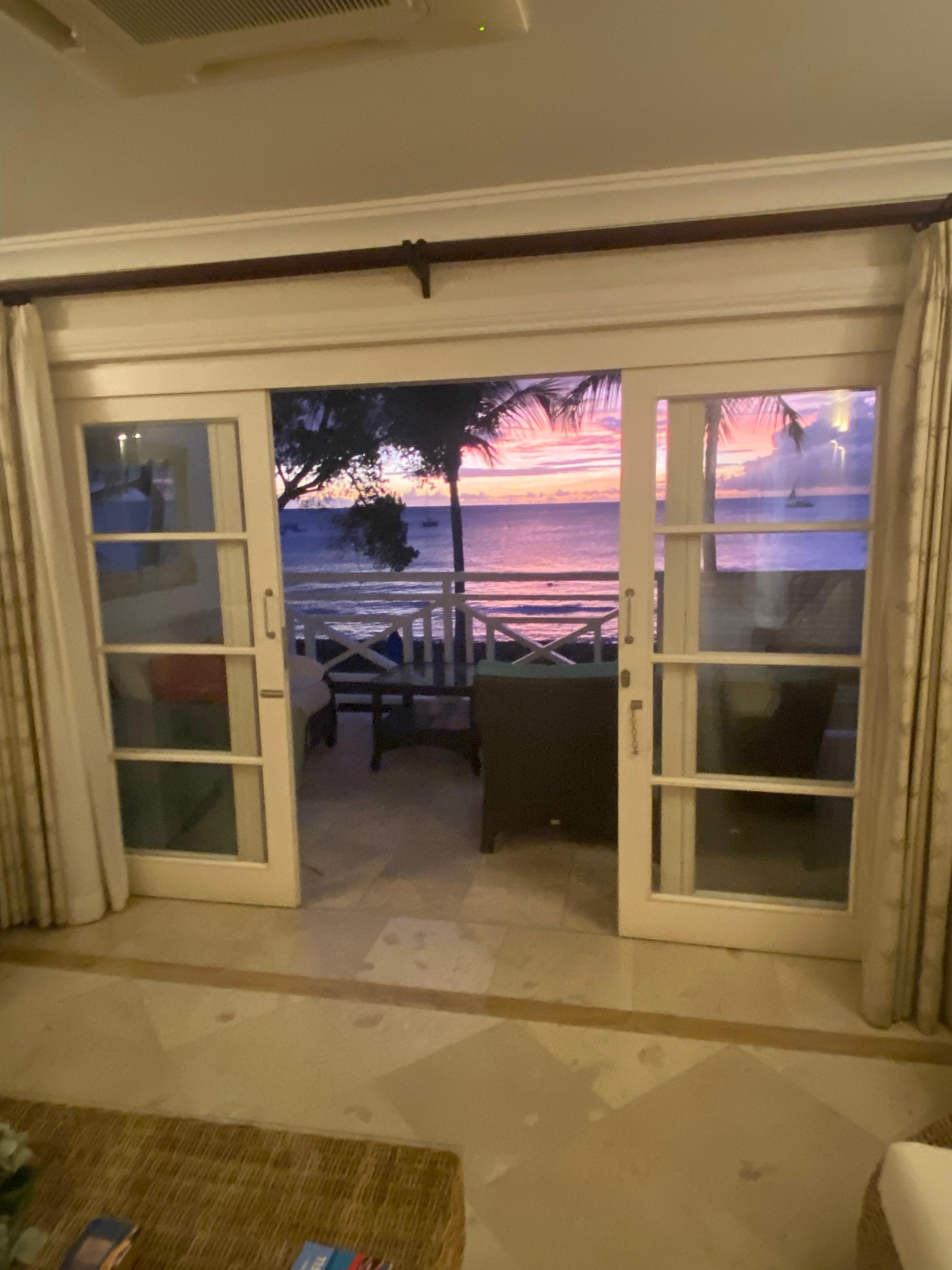 Post sunset view from unit