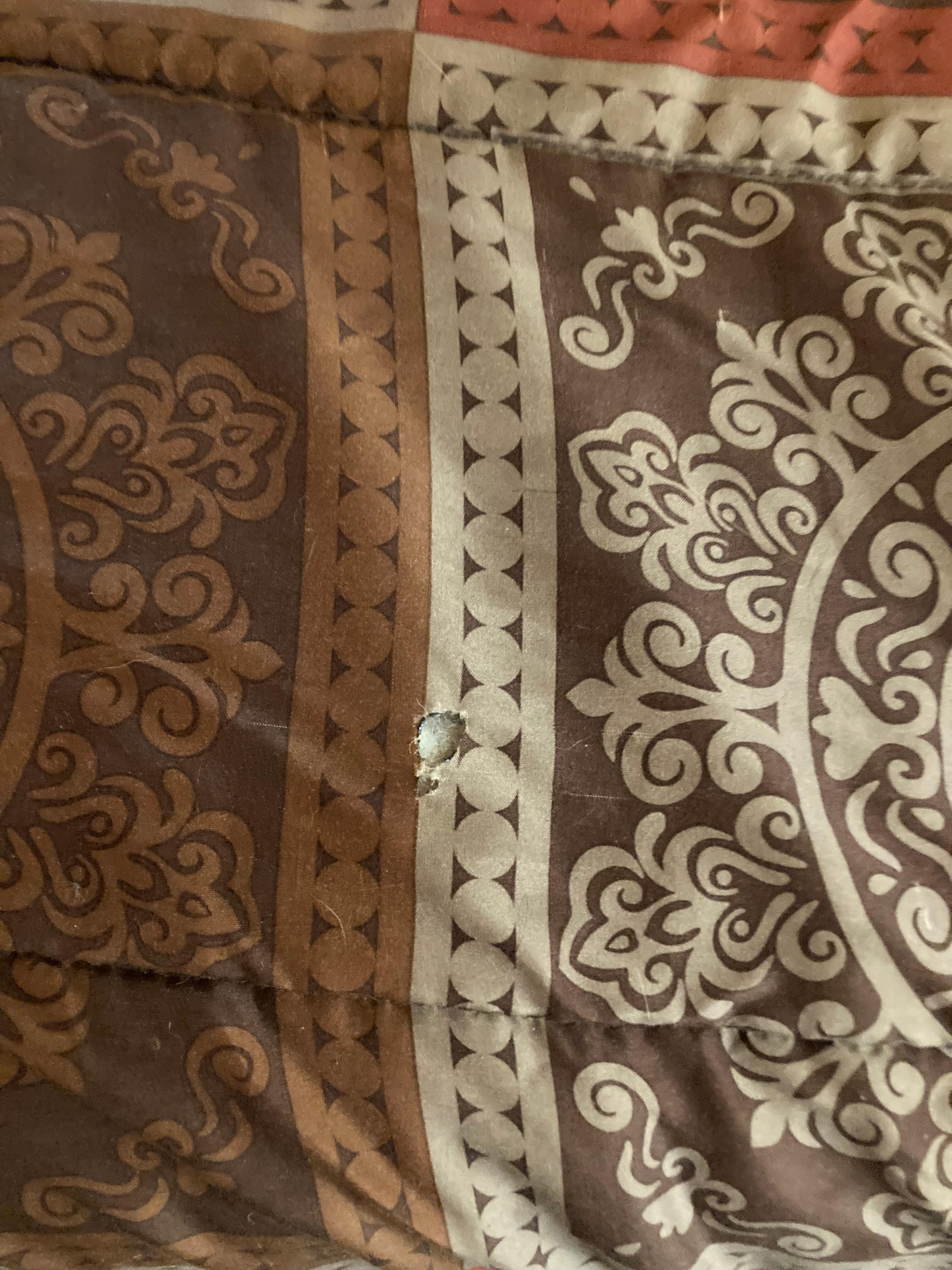 Bed spread holes 