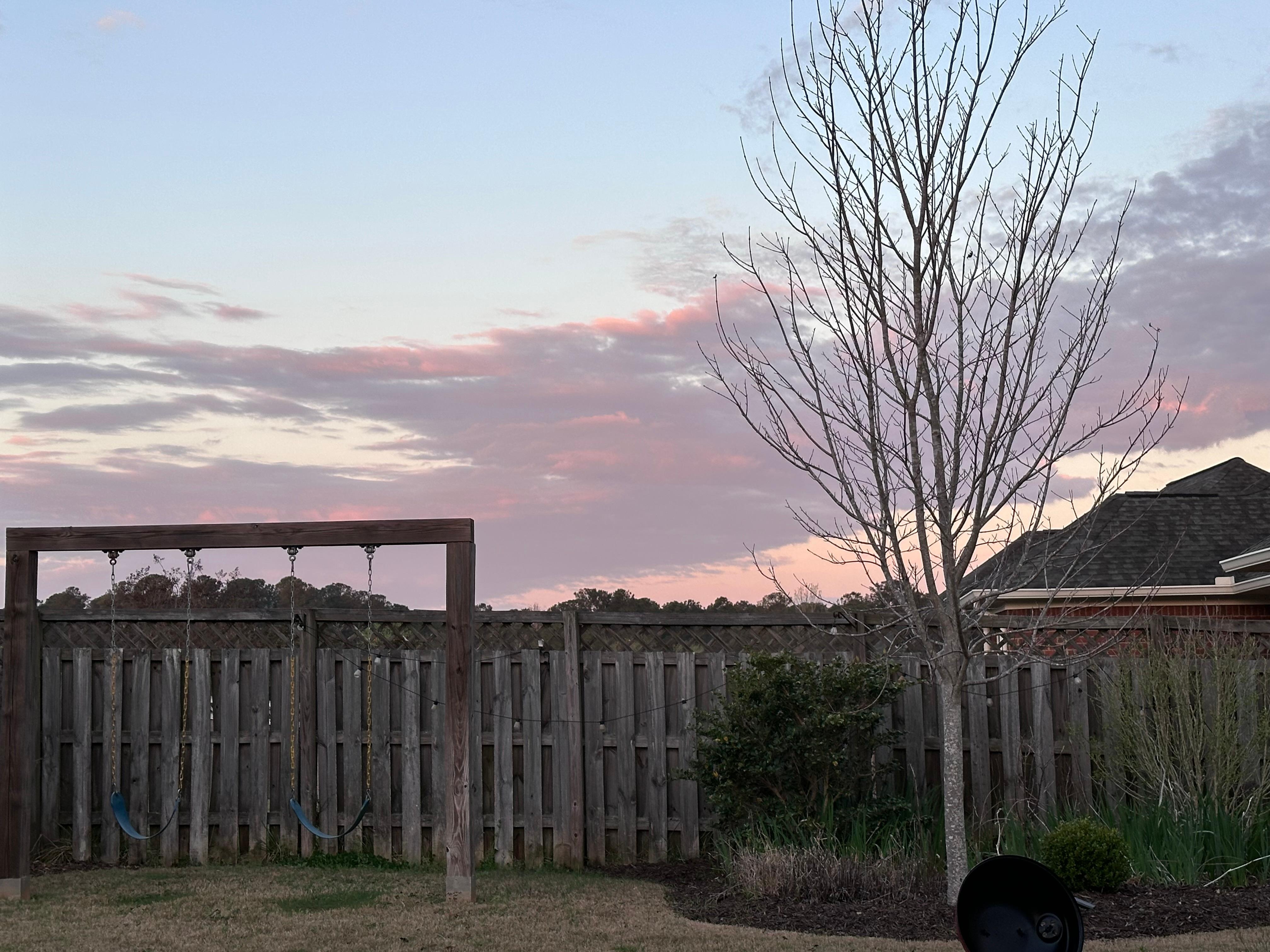 Sunrise but looking west… not east!