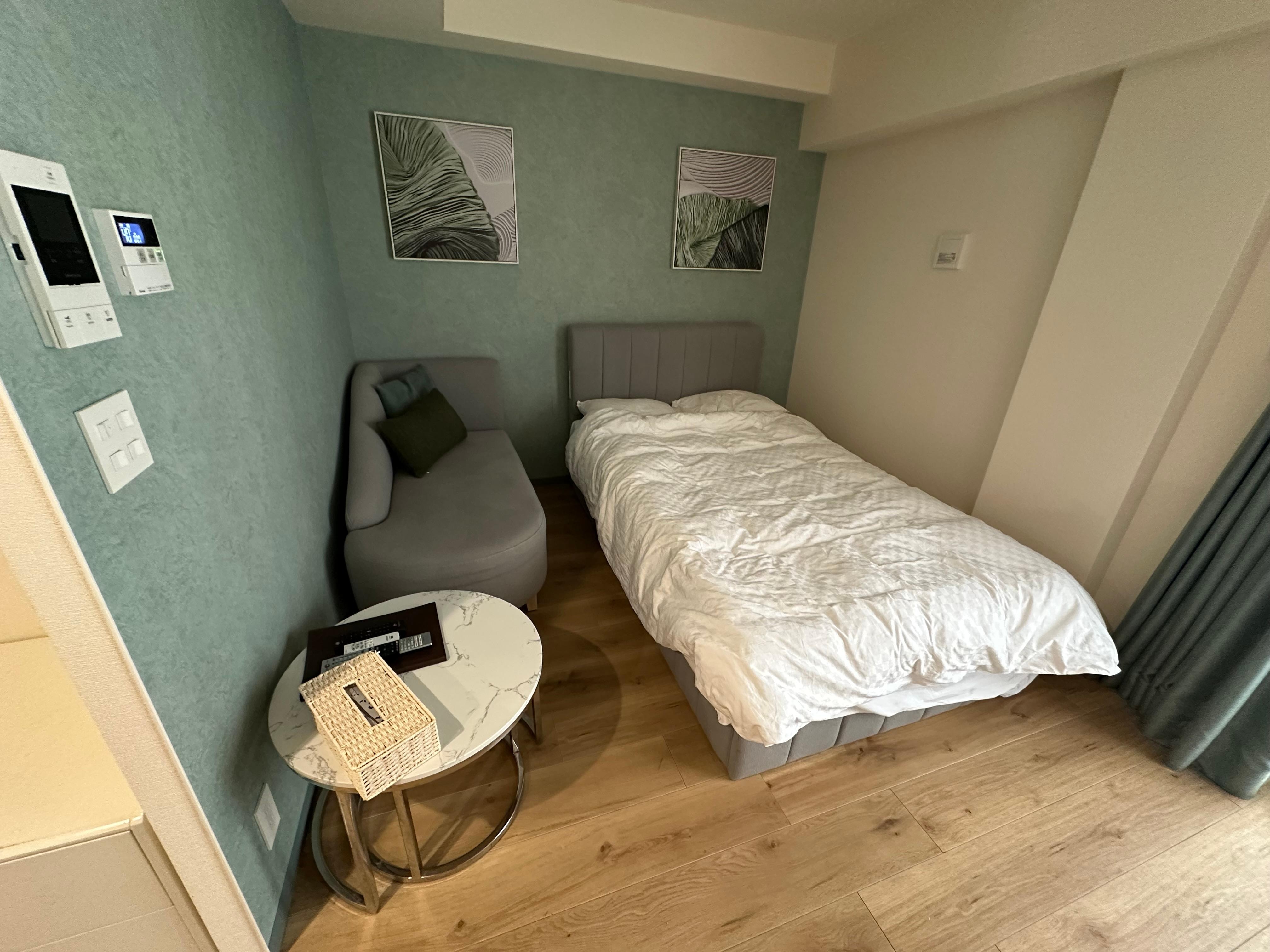 This was the room when we left (beds were made when we arrived)