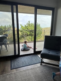 Enjoying time on the patio