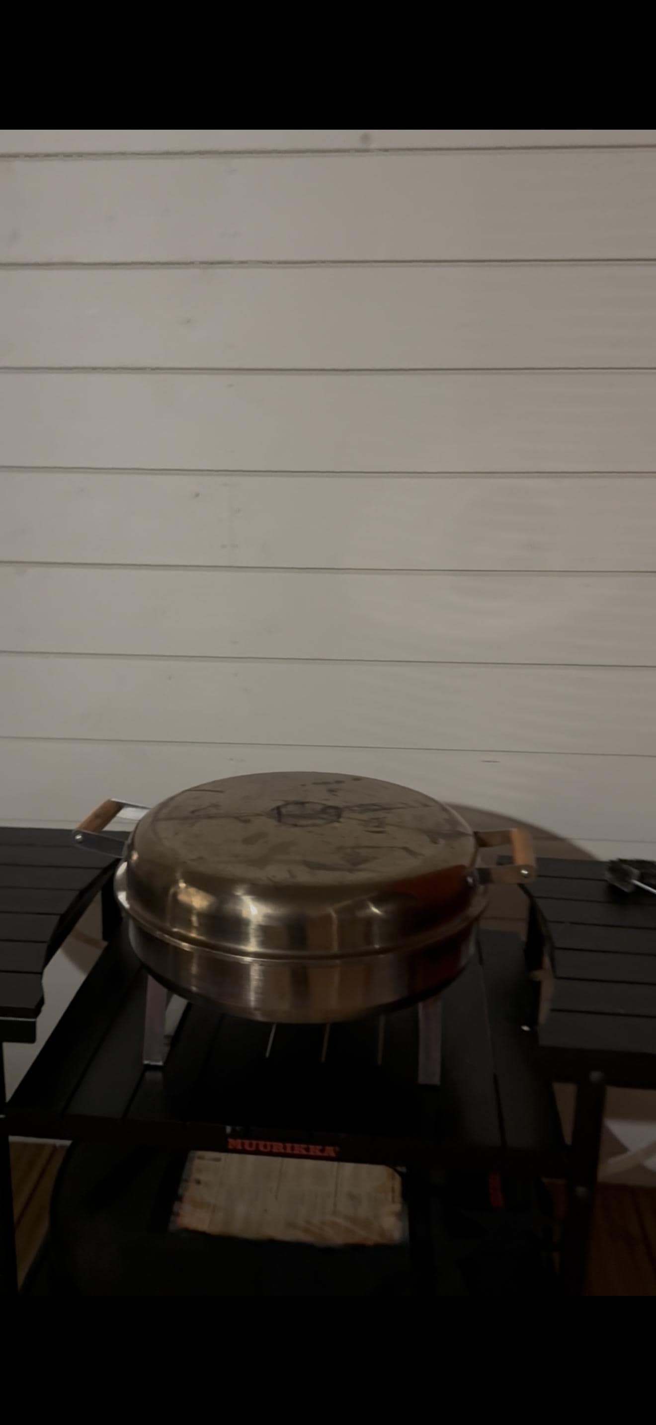 The barbecue at the balcony