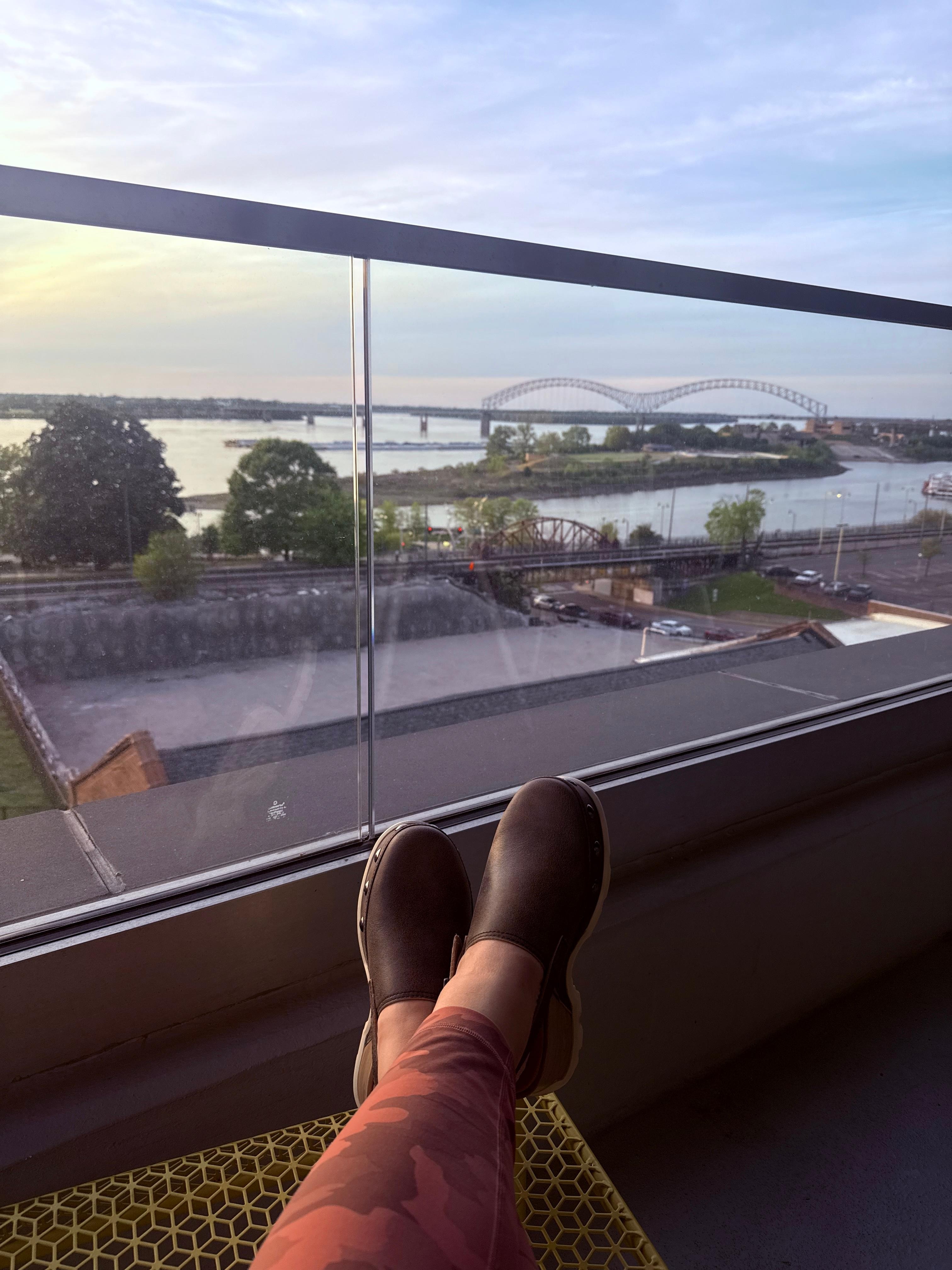 My view from the private balcony in my suite