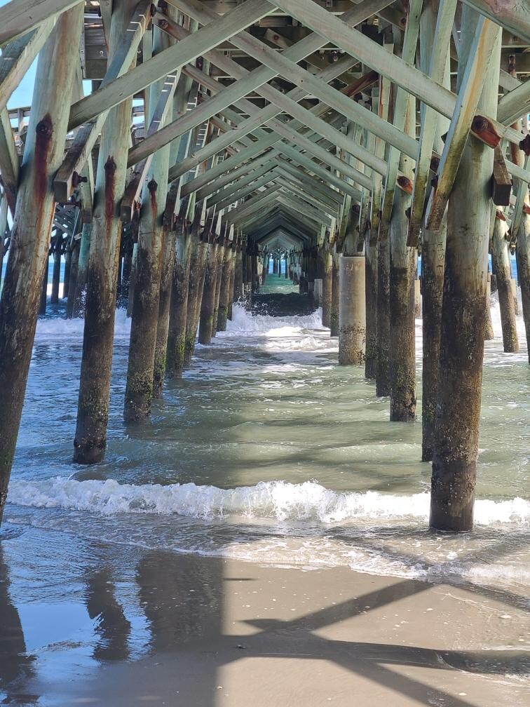 Picture under Apache pier 