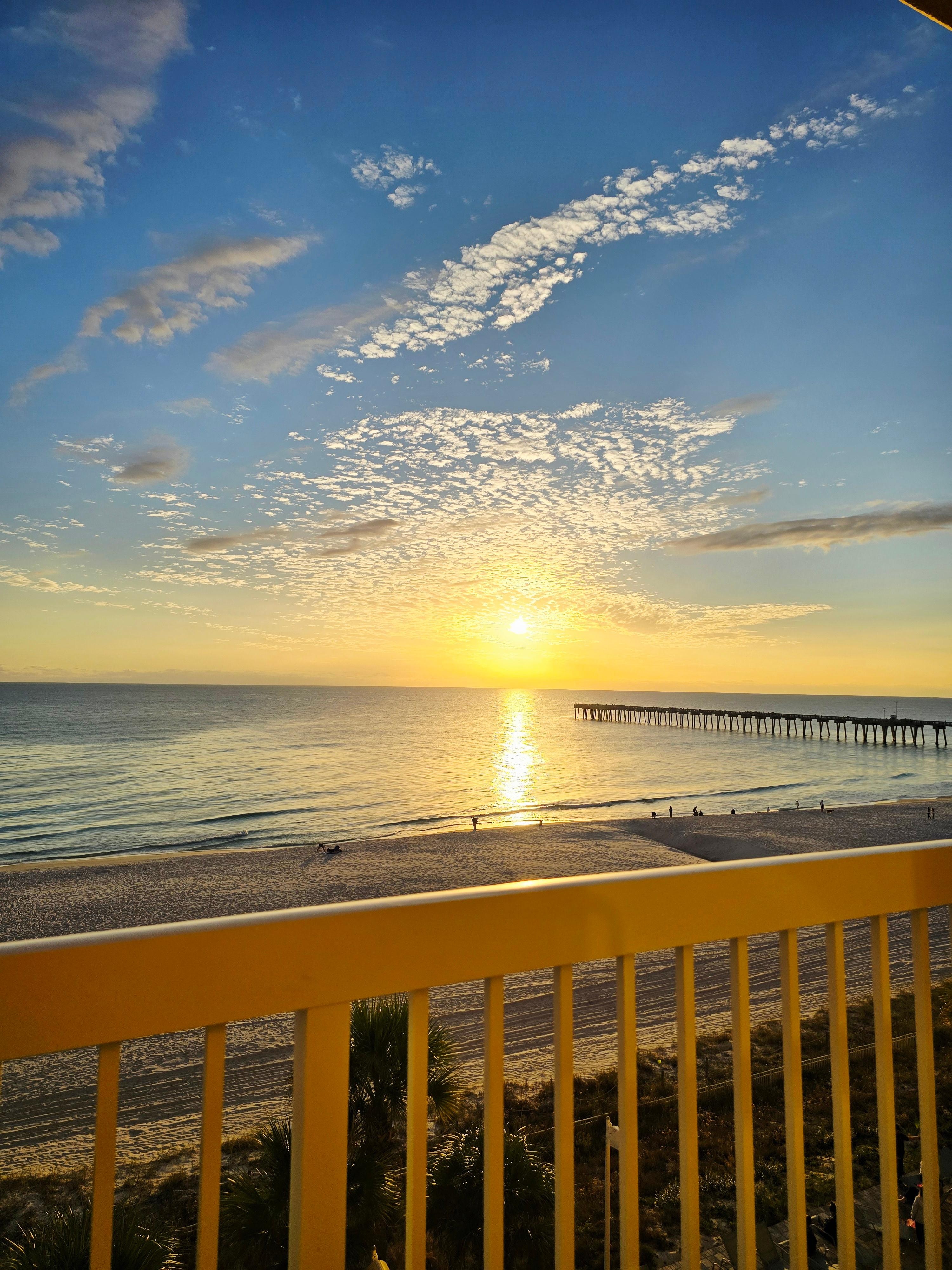 Sunset from the balcony 