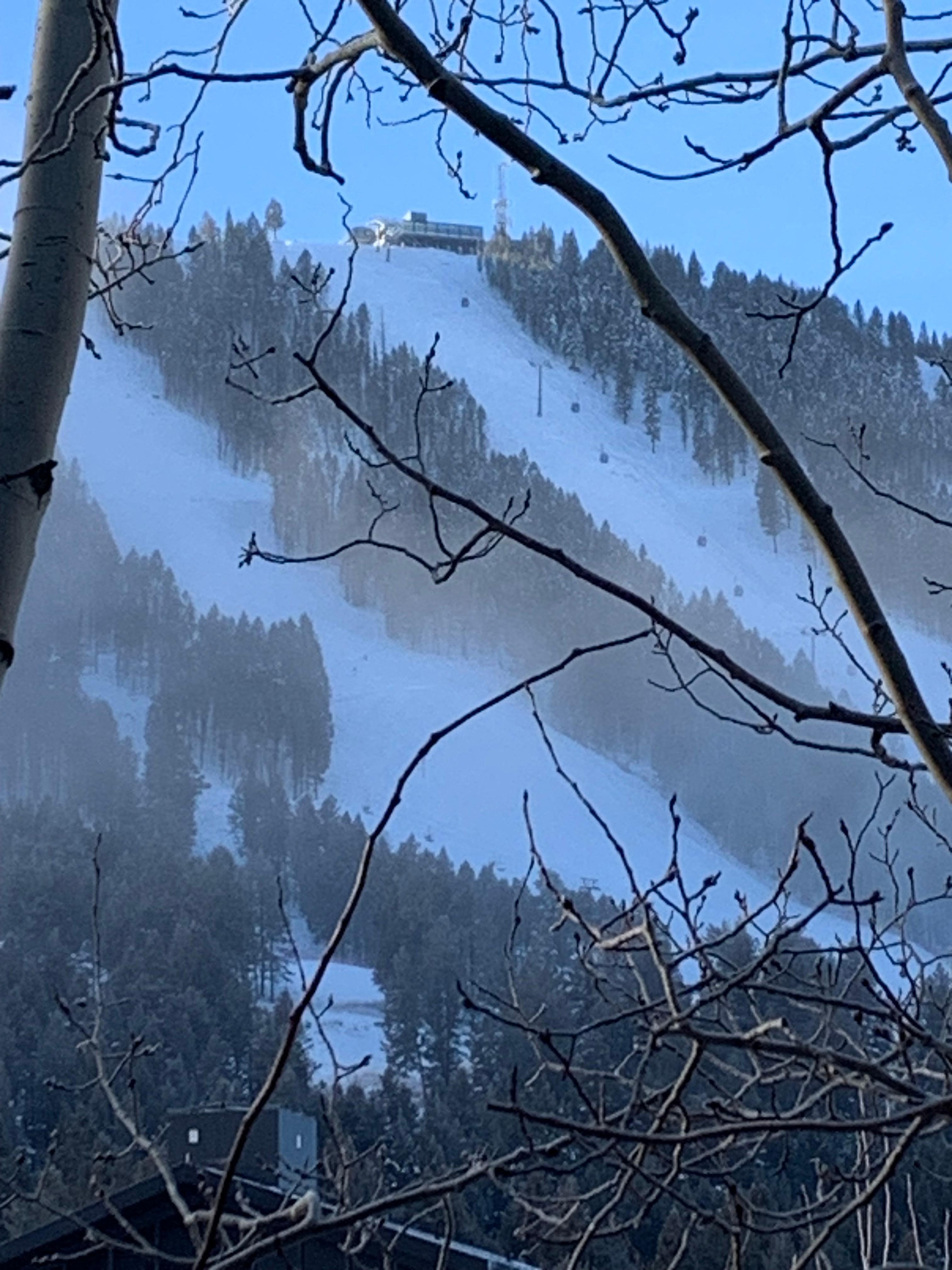 Ski run views on Snow King