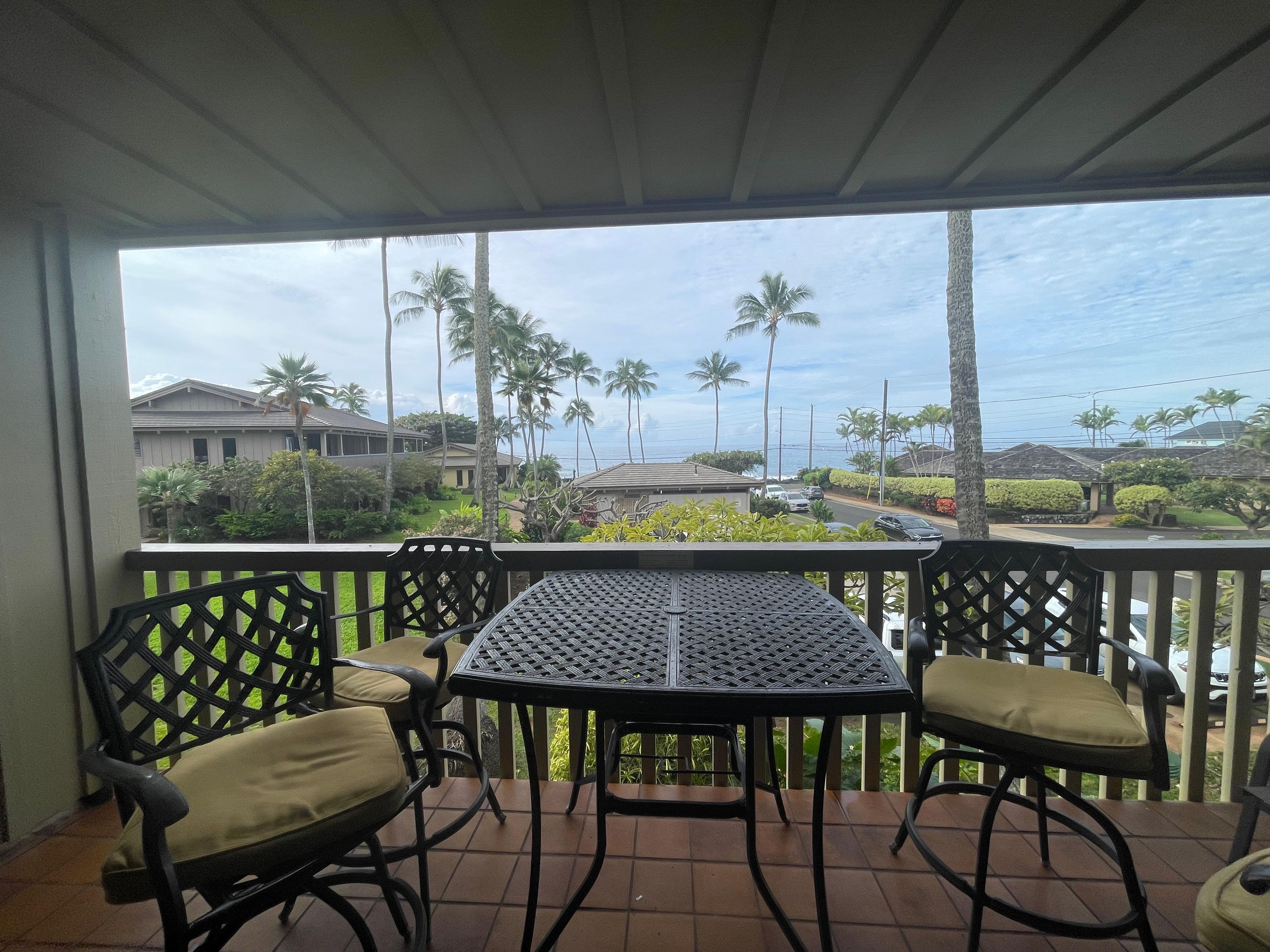 The view from the upstairs lanai 