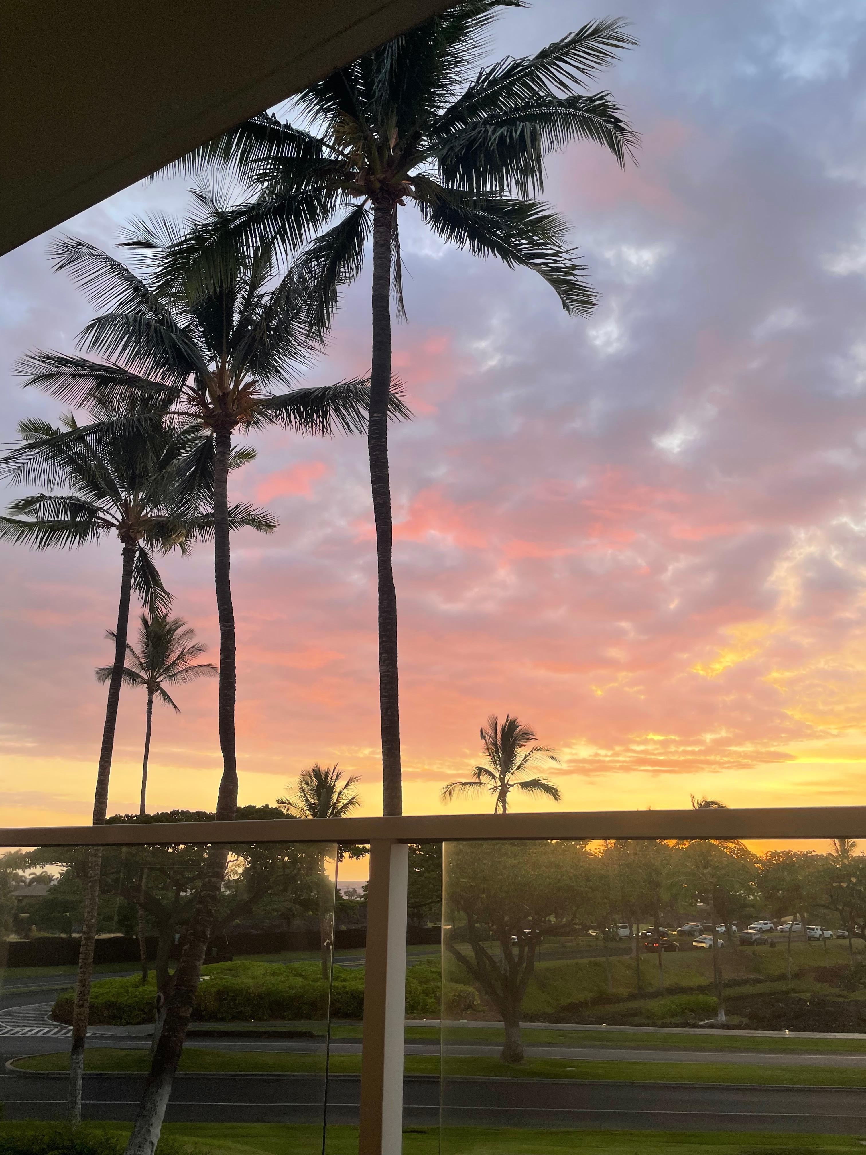 Sunset from the lani.