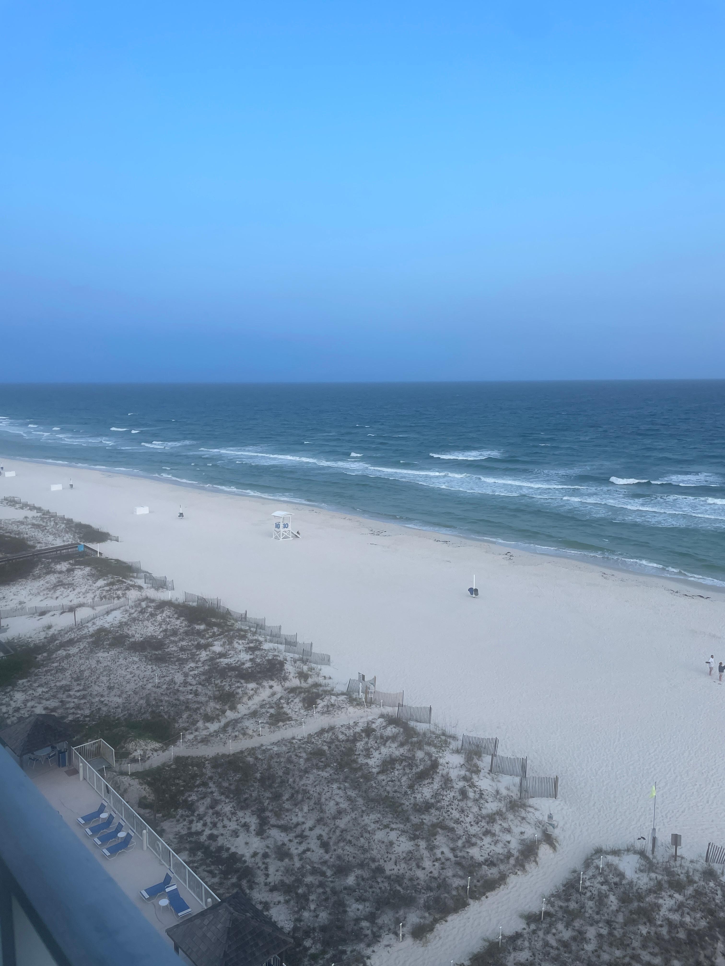 Ocean view from balcony