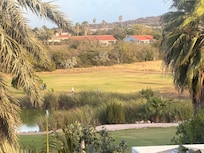 View from deck over golf course