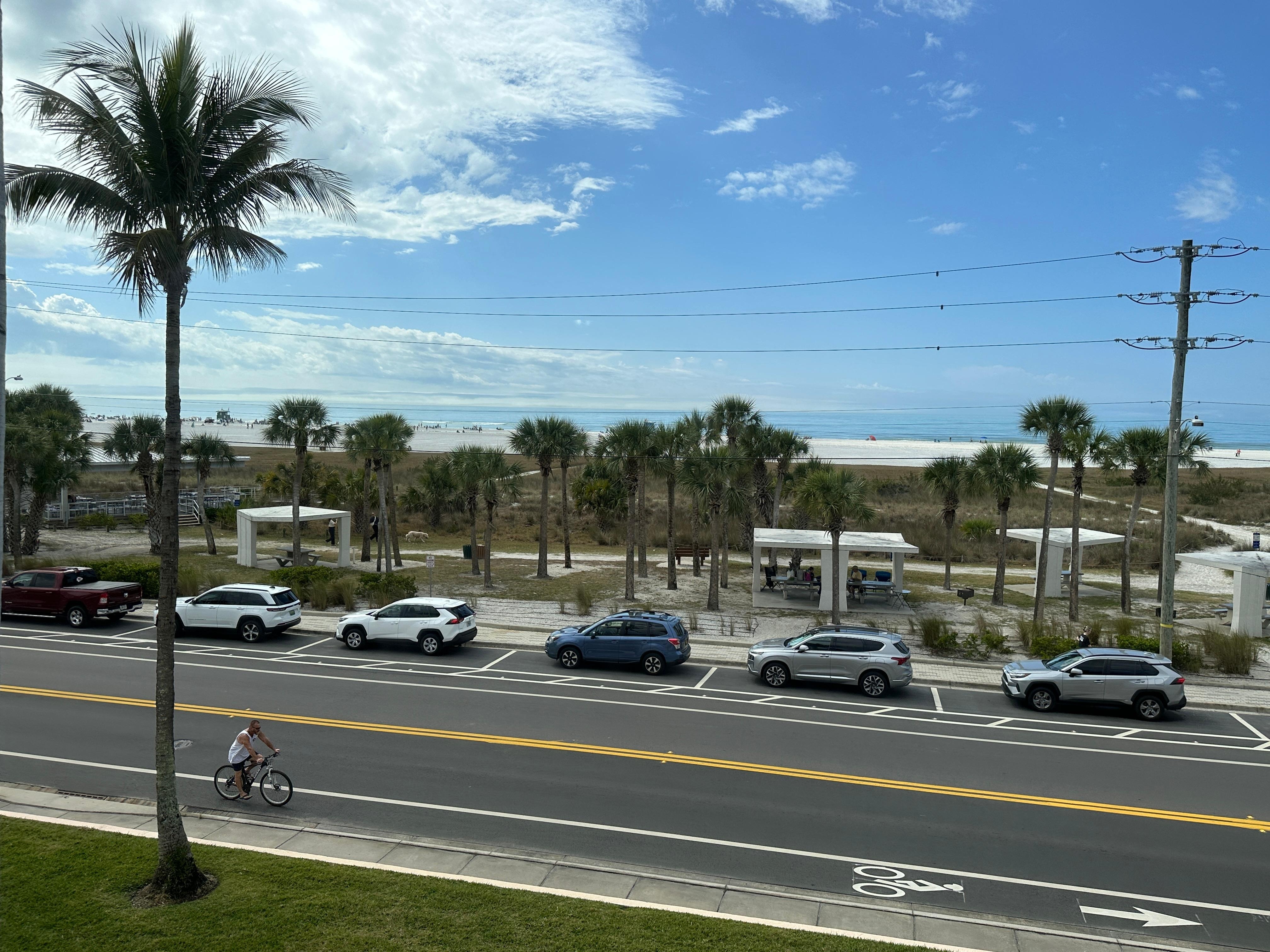 View from Unit 304 front room and bedroom