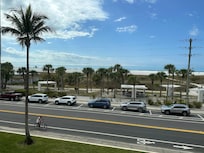 View from Unit 304 front room and bedroom