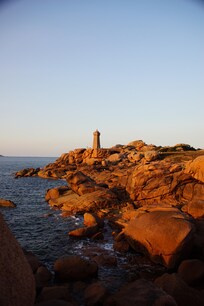 Der Leuchtturm in der Abendsonne