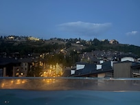 Evening view from the hot tub
