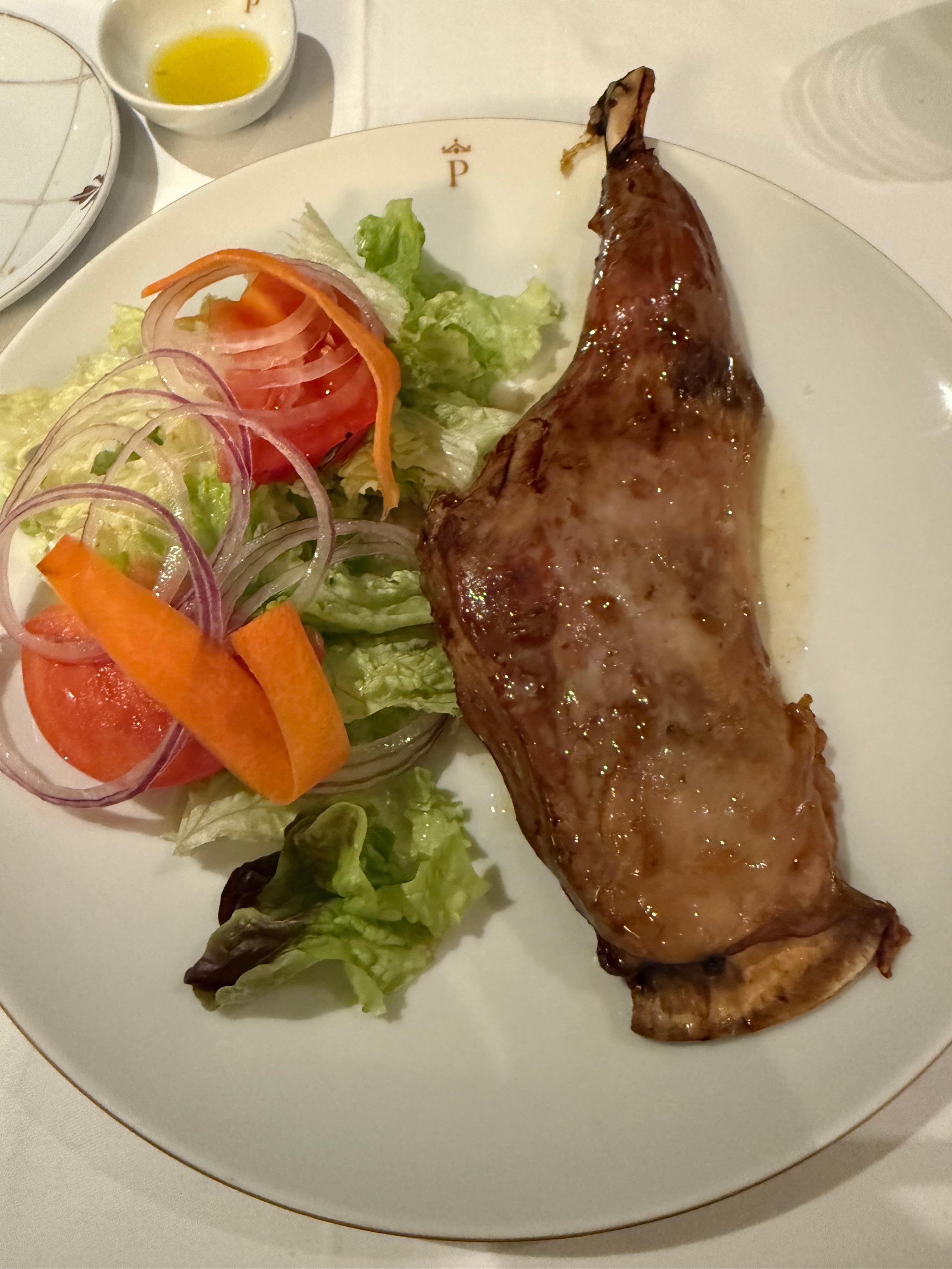 The lamb was delicious