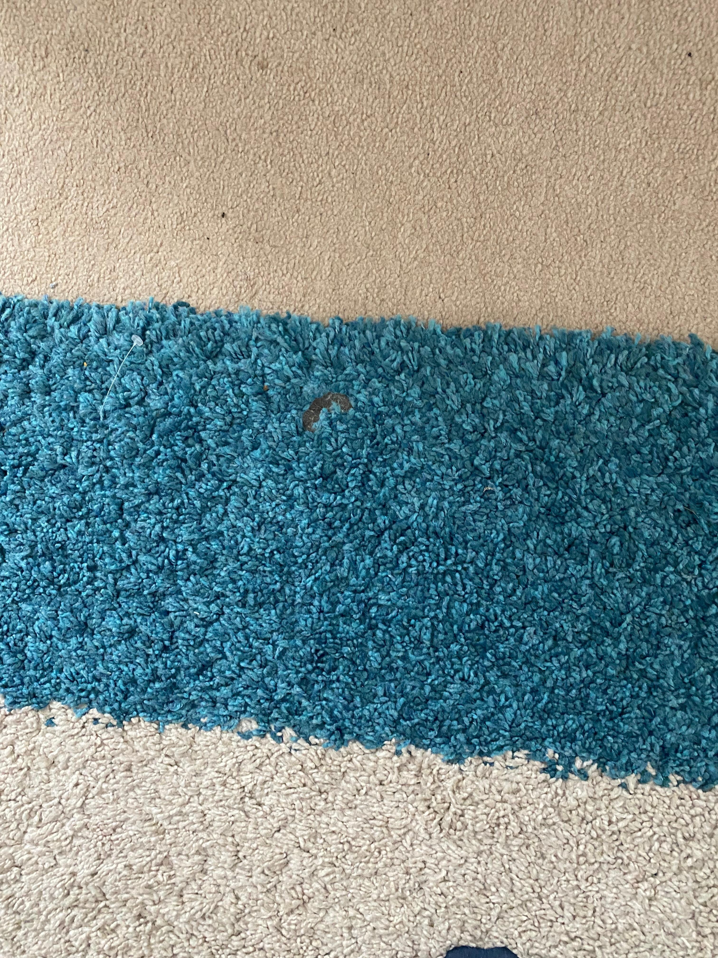 chewing gum in bedrrom rug