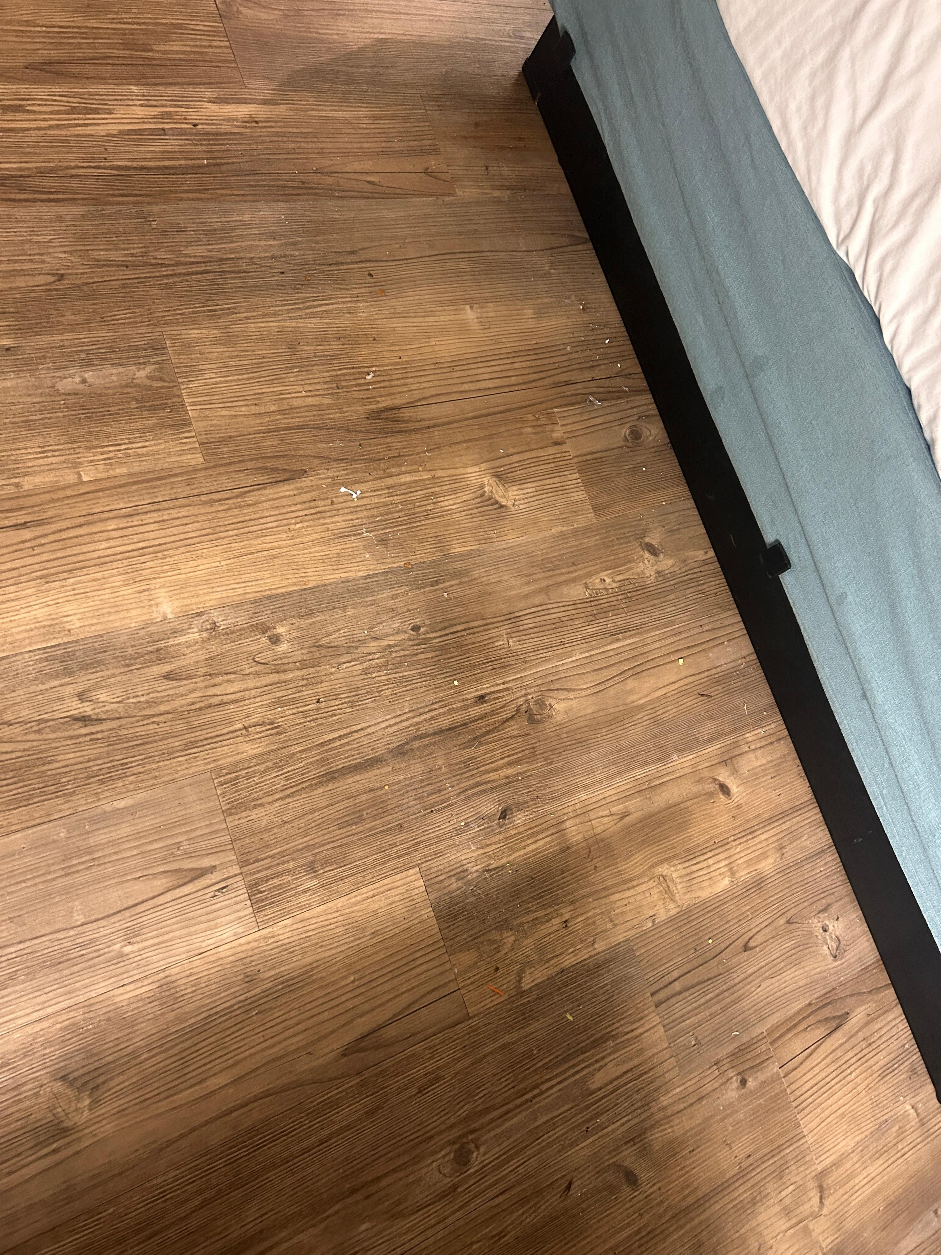 The floors were just sticky and felt nasty