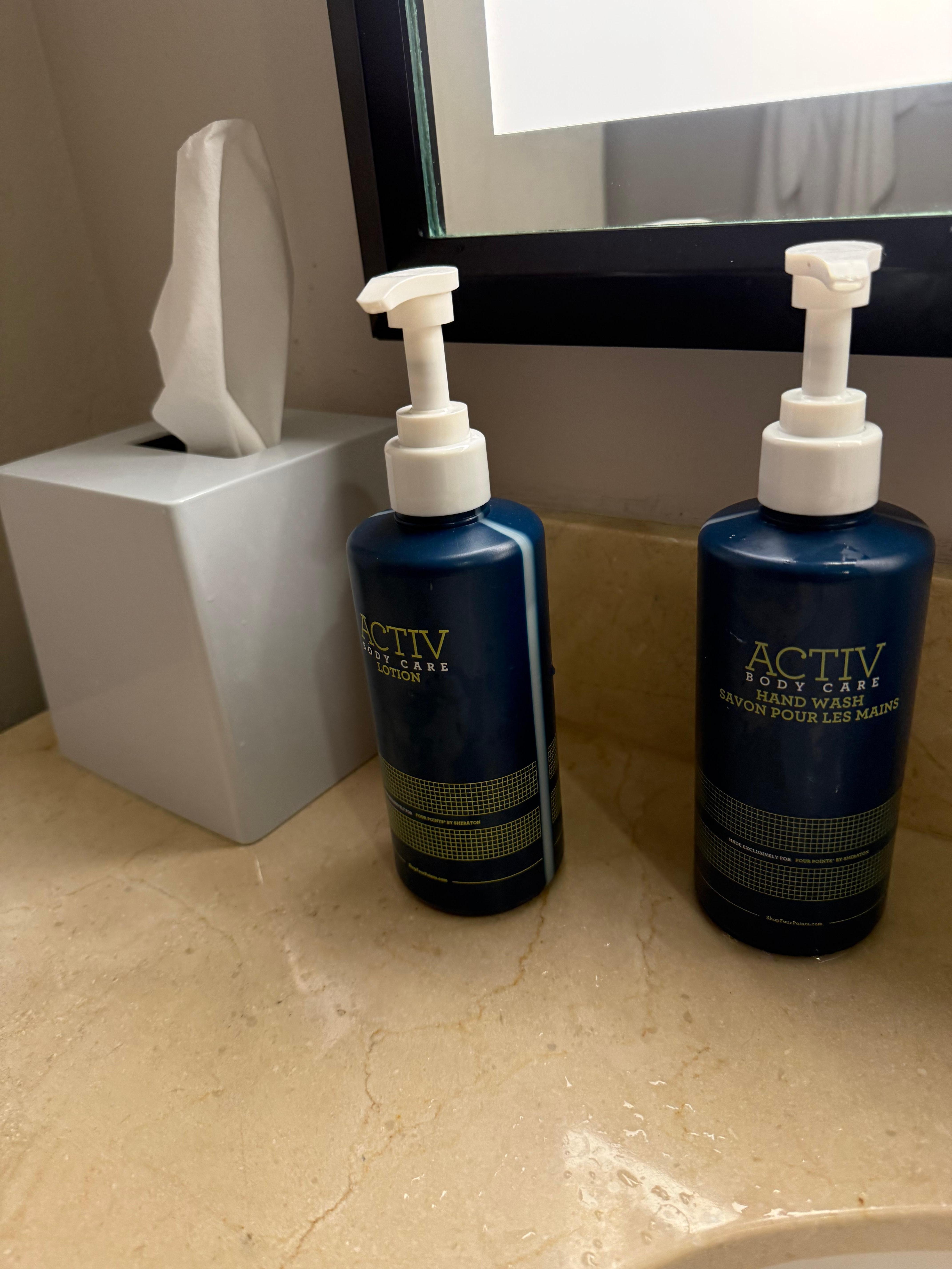 Creme para o corpo e sabonete para as mãos 