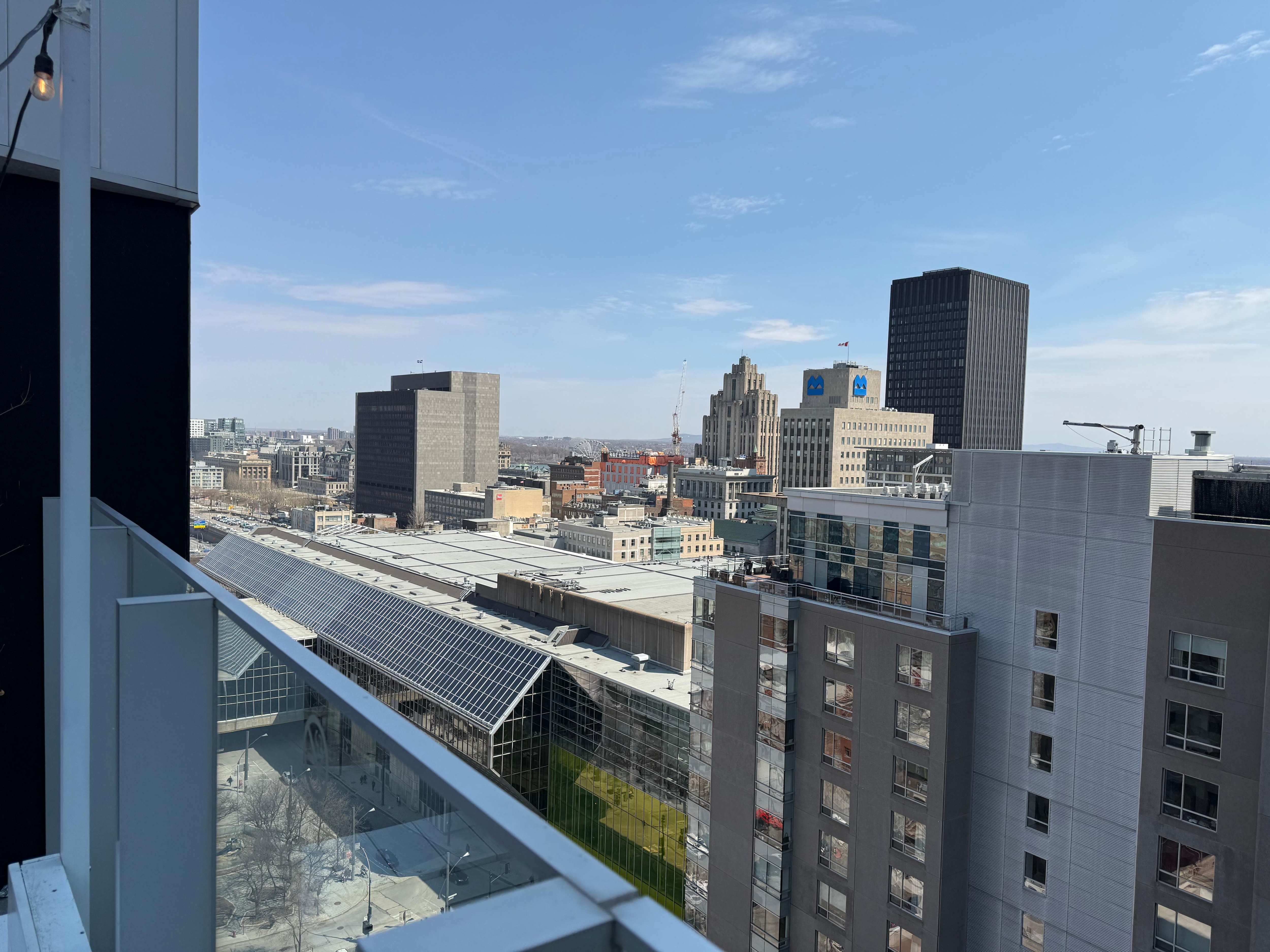 an April view from rooftop before season opening