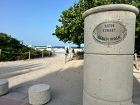 Private beach entrance