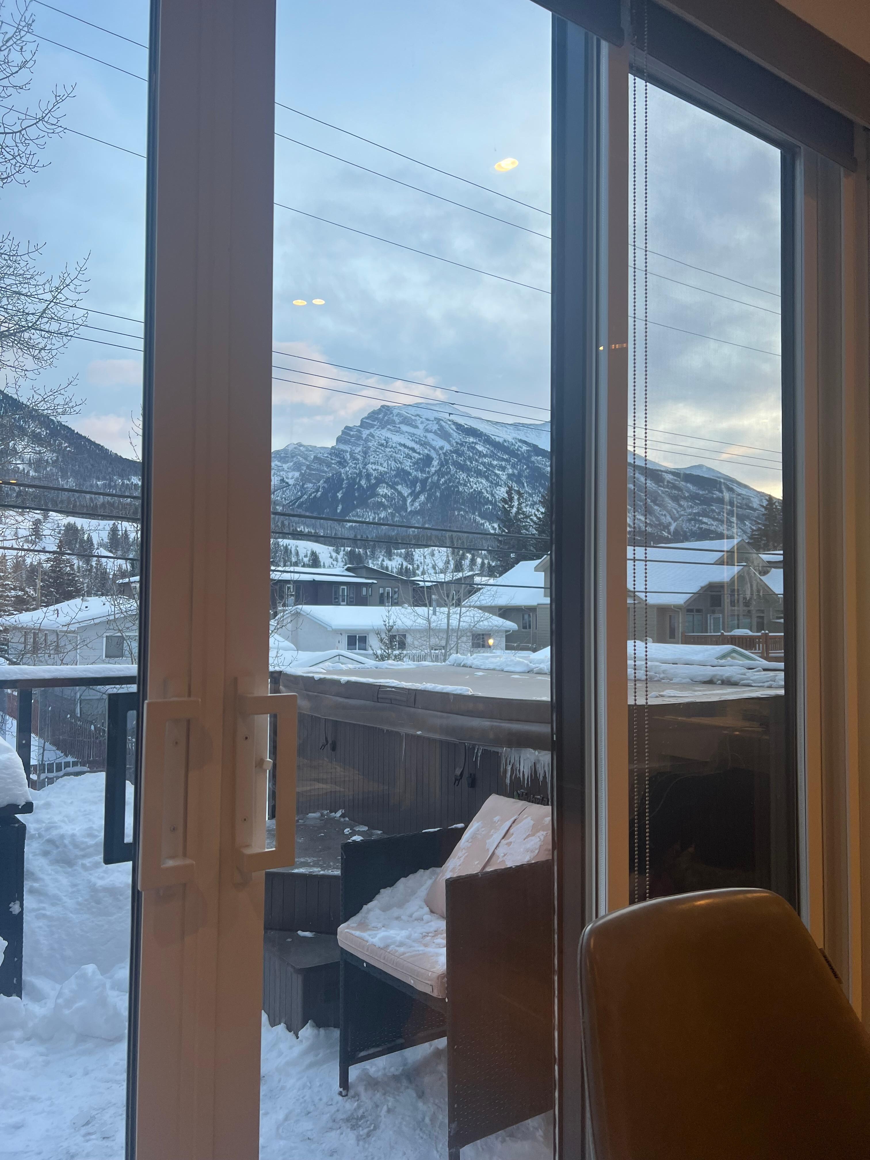 Beautiful view from dining room and hot tub!!