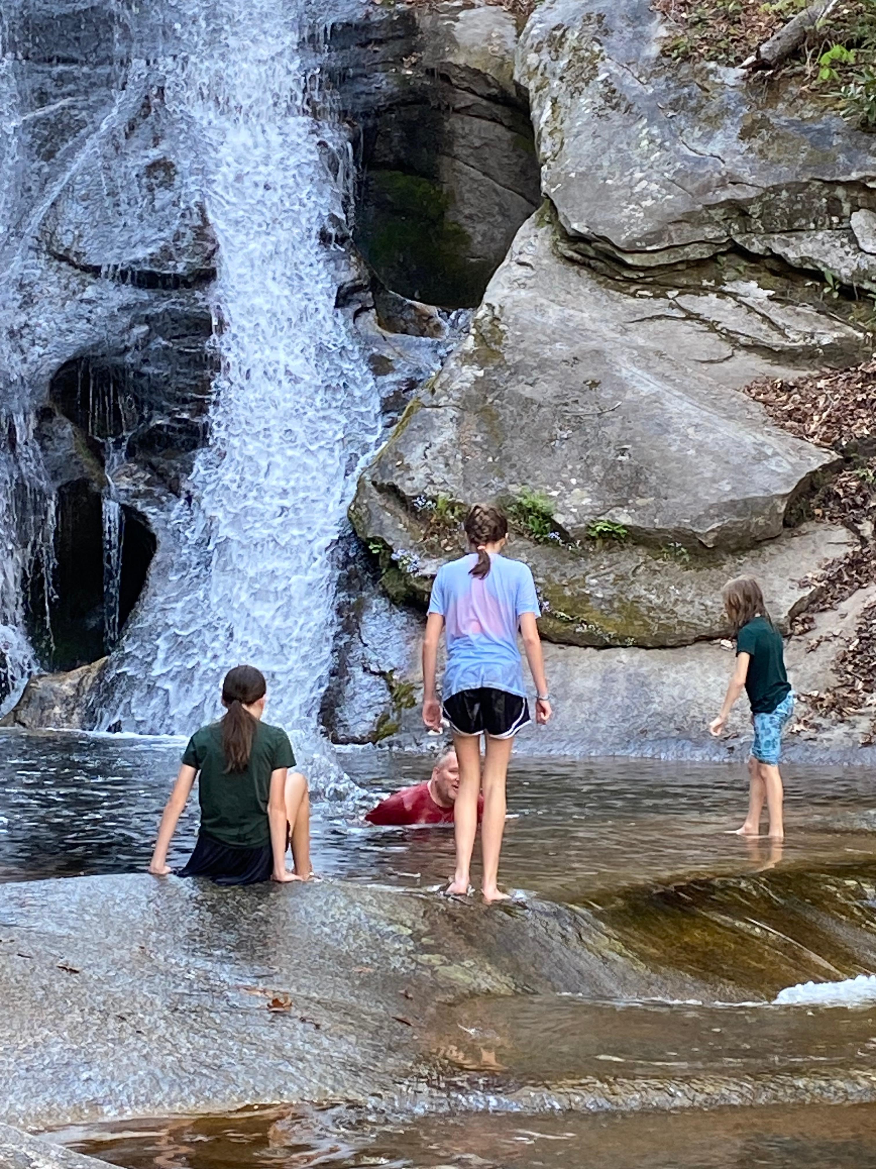 Waterfall at Stone Mountain State Park, a short drive from the home 