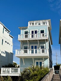 View of the house from the beach.