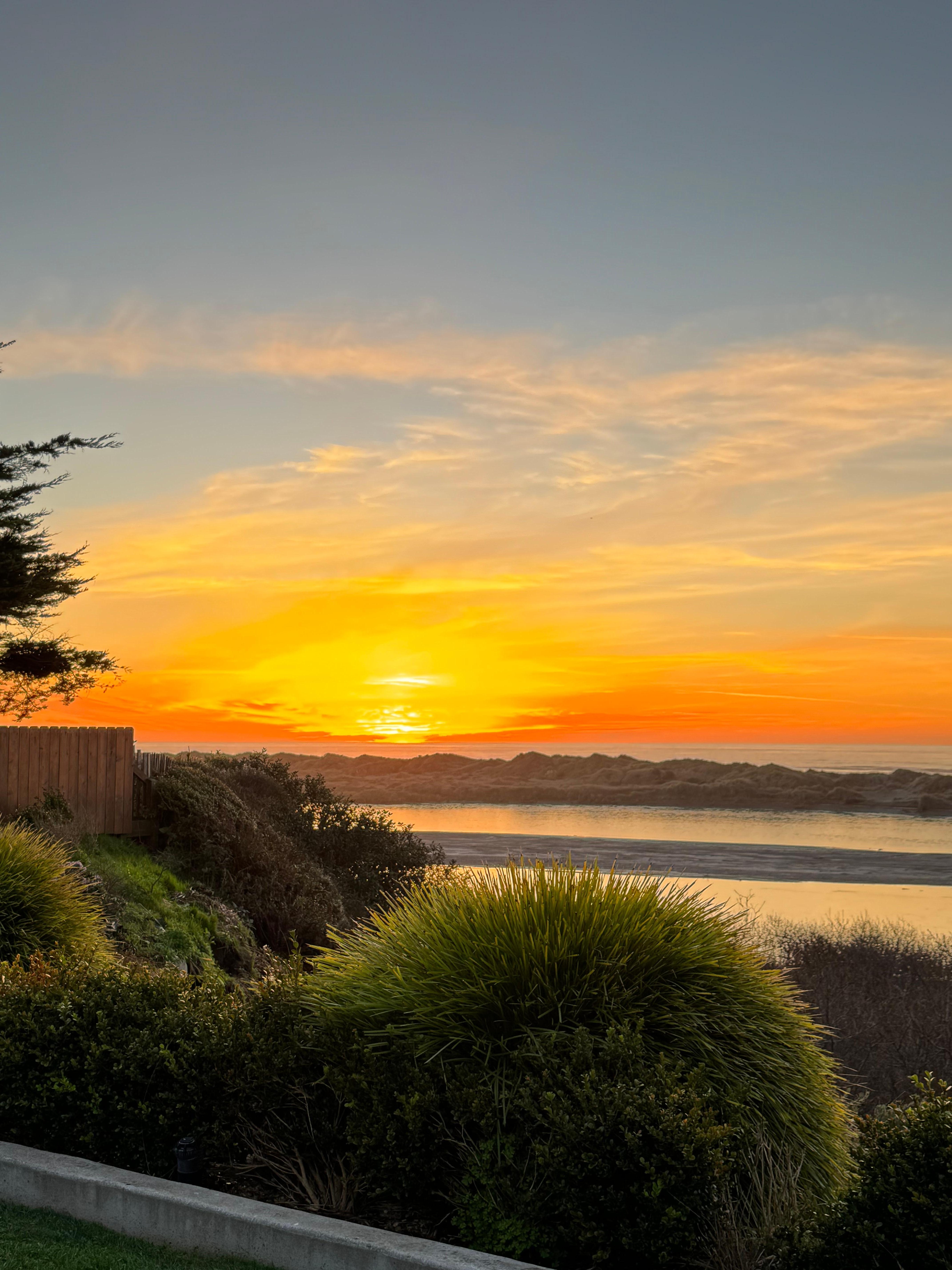 A beautiful winter sunset