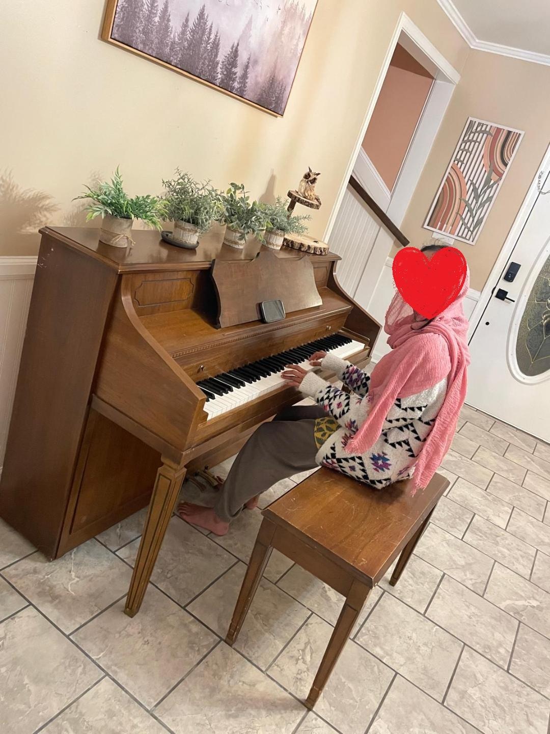 For our pianist, there was a surprise!