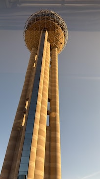 Reunion tower through our room window