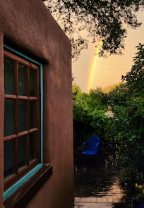 A beautiful rainbow on our last evening there. The mountain air was great.
