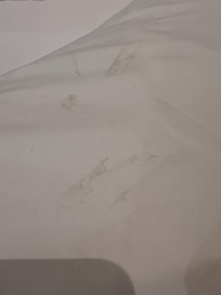 Marks on the pillow on the night I checked in when the room was supposed to have been cleaned