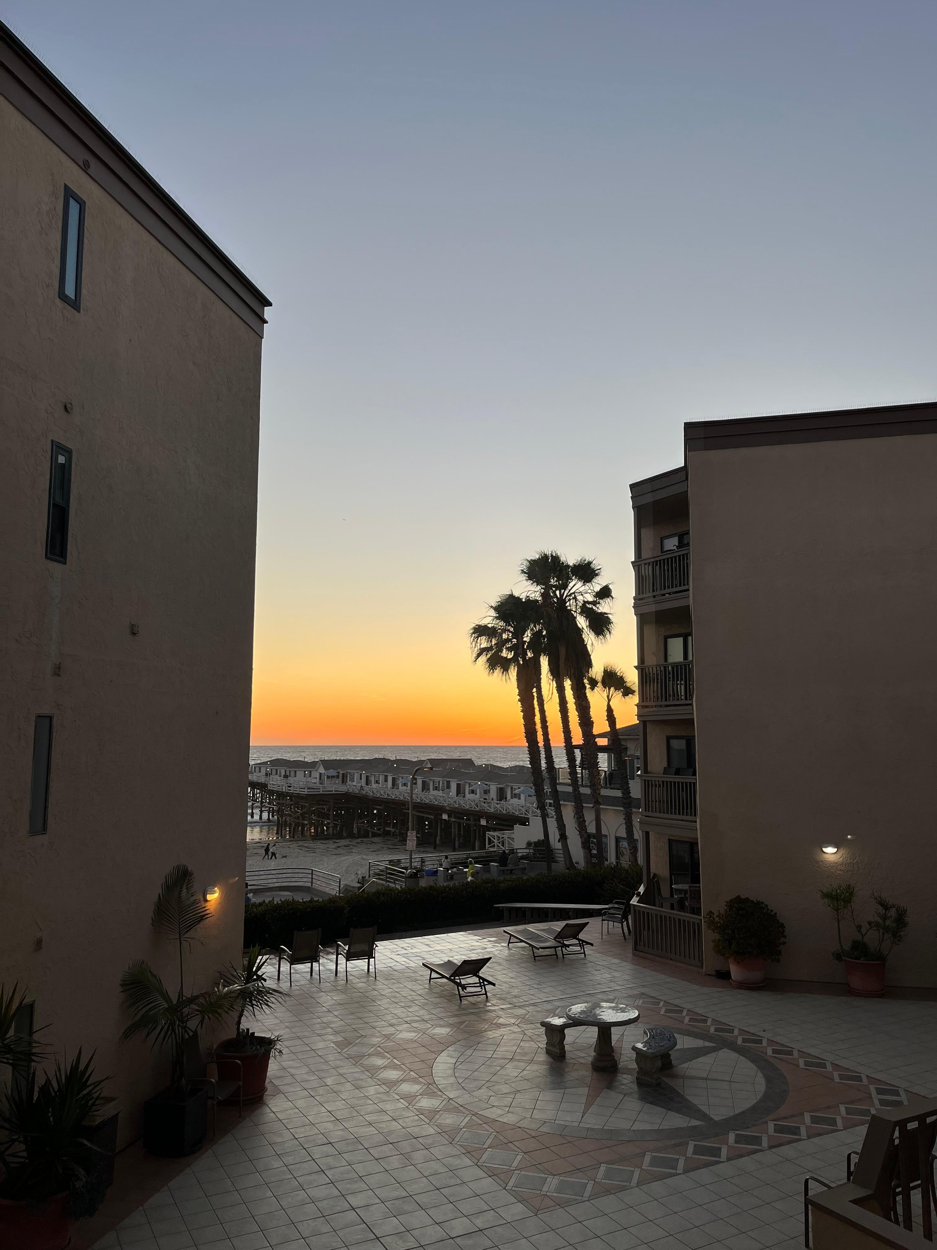 The view from the master bedroom deck.