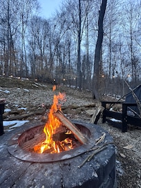 Beautiful fire pit!