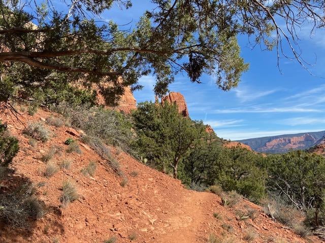 Hiking trail a few blocks from VRBO.