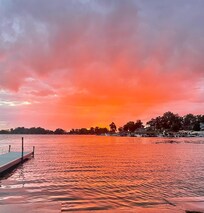 The sunset was absolutely gorgeous on our first night.