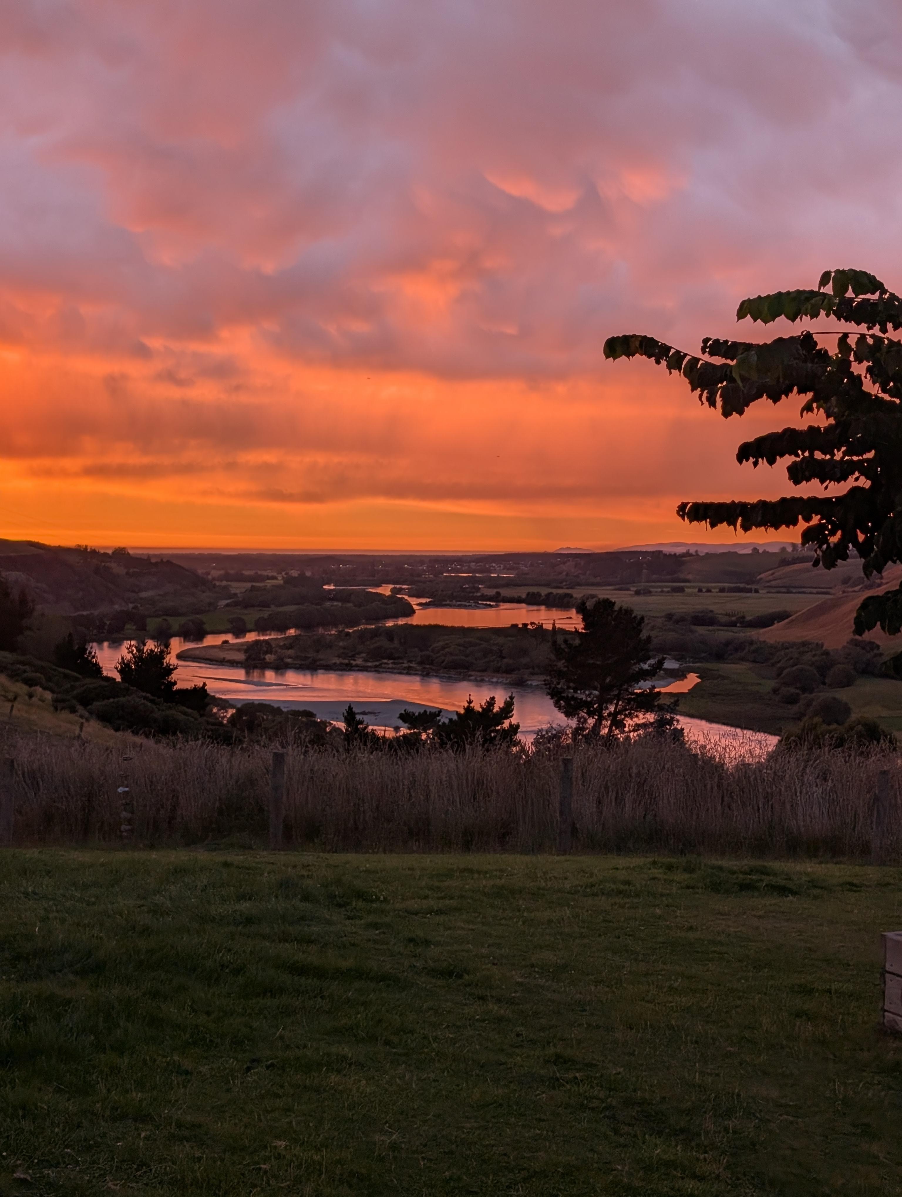 Sunrise from our deck.