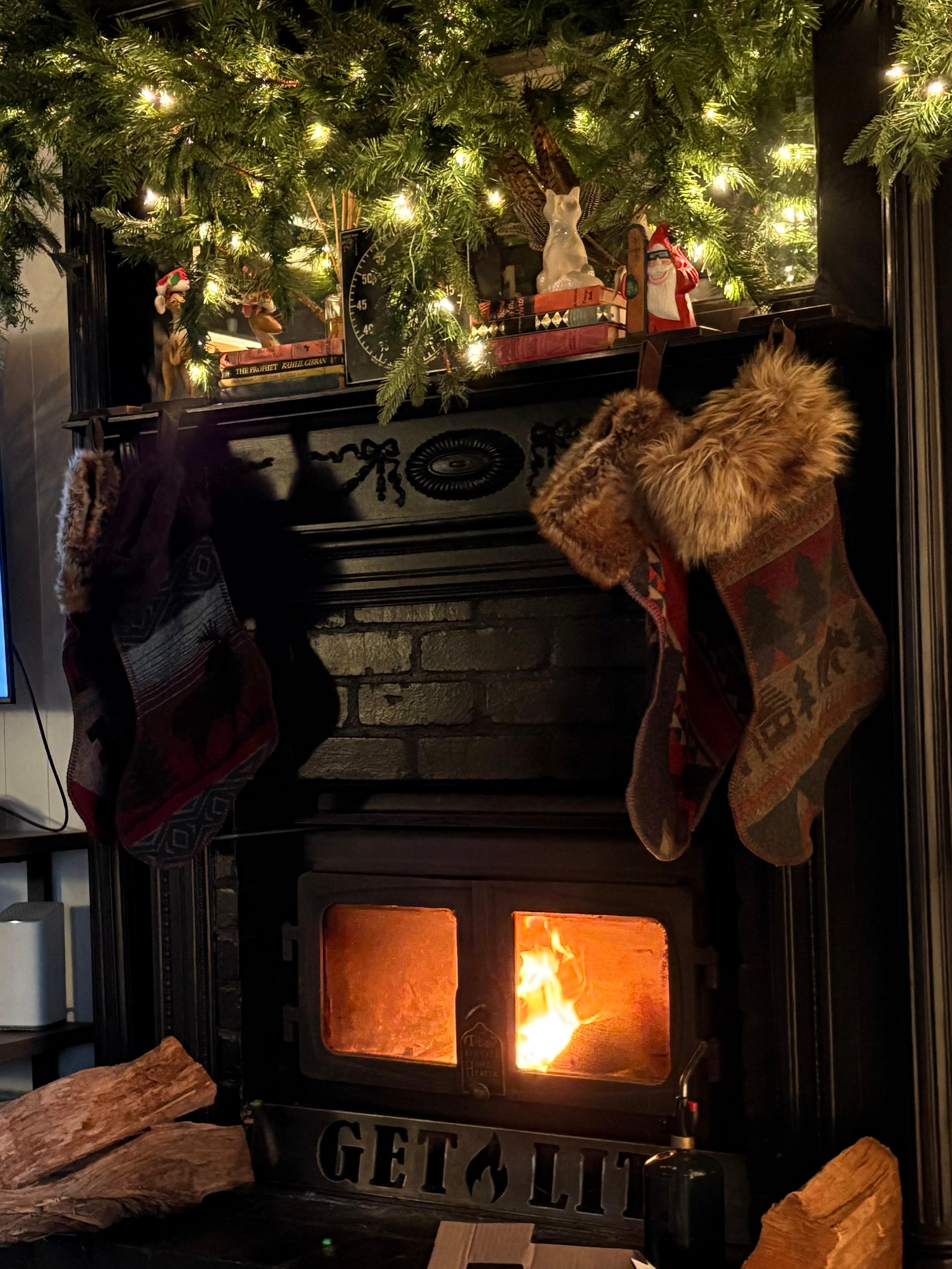 Festive holiday decorations & lighting already set up made for a relaxing Christmas for mom!