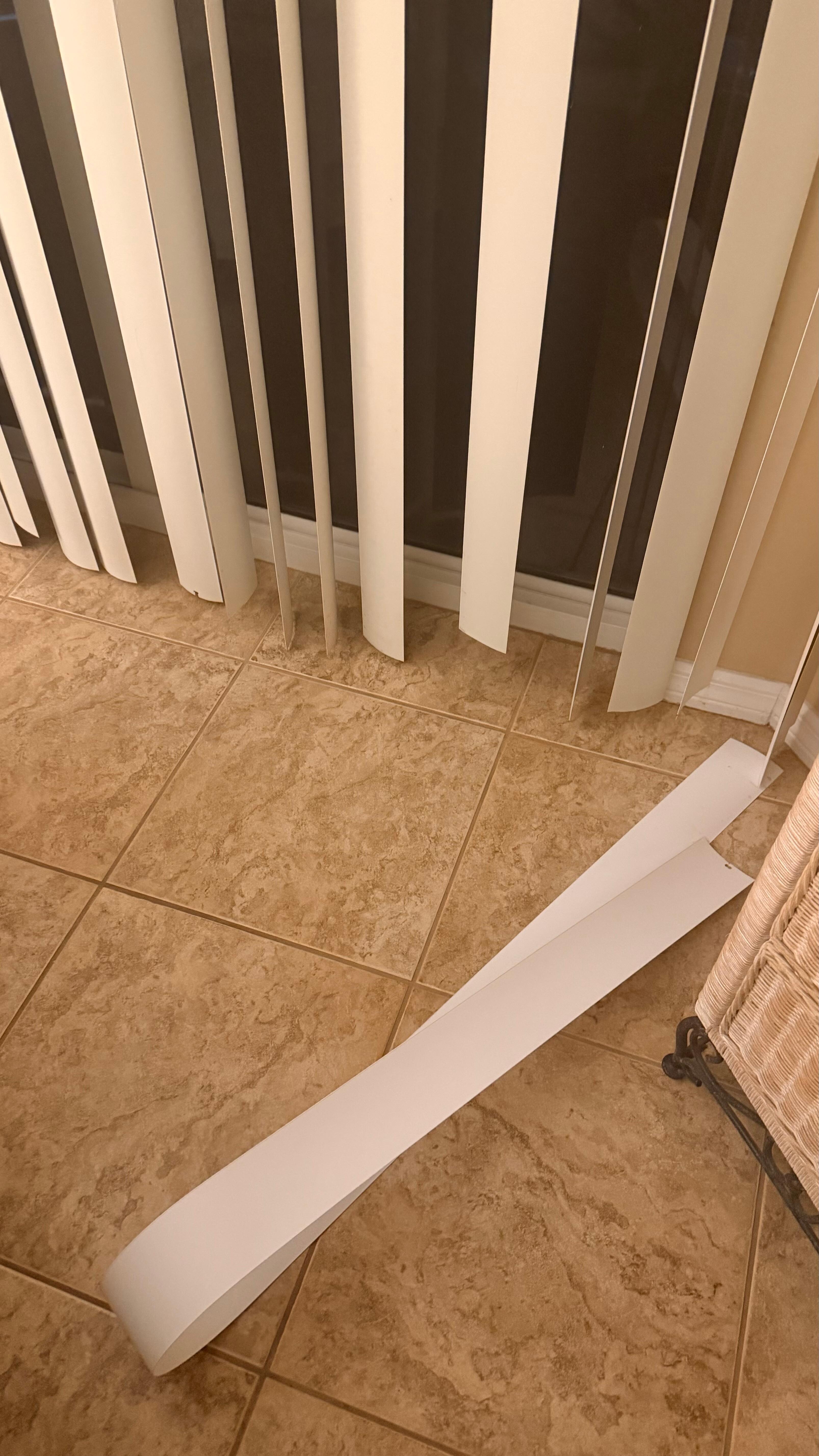 Blinds fell at the touch