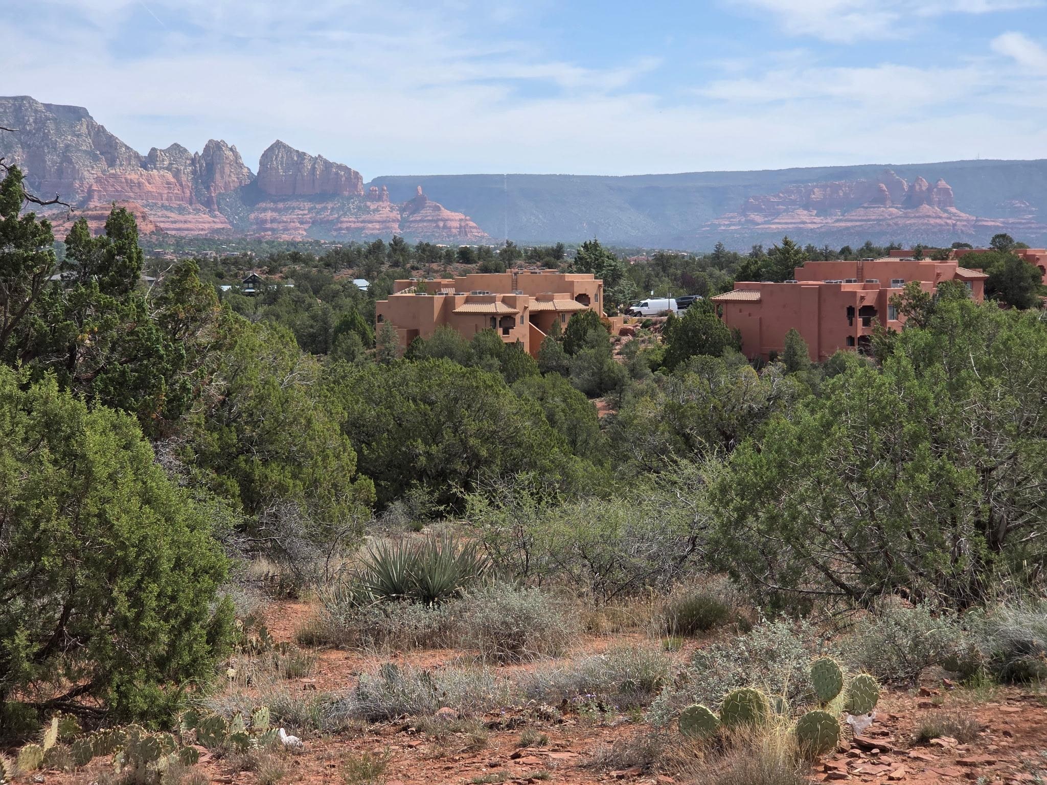 The Hilton Sedona Summit from trail above it
