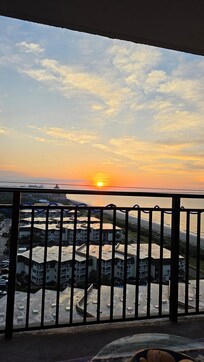 Sunrise from the balcony.