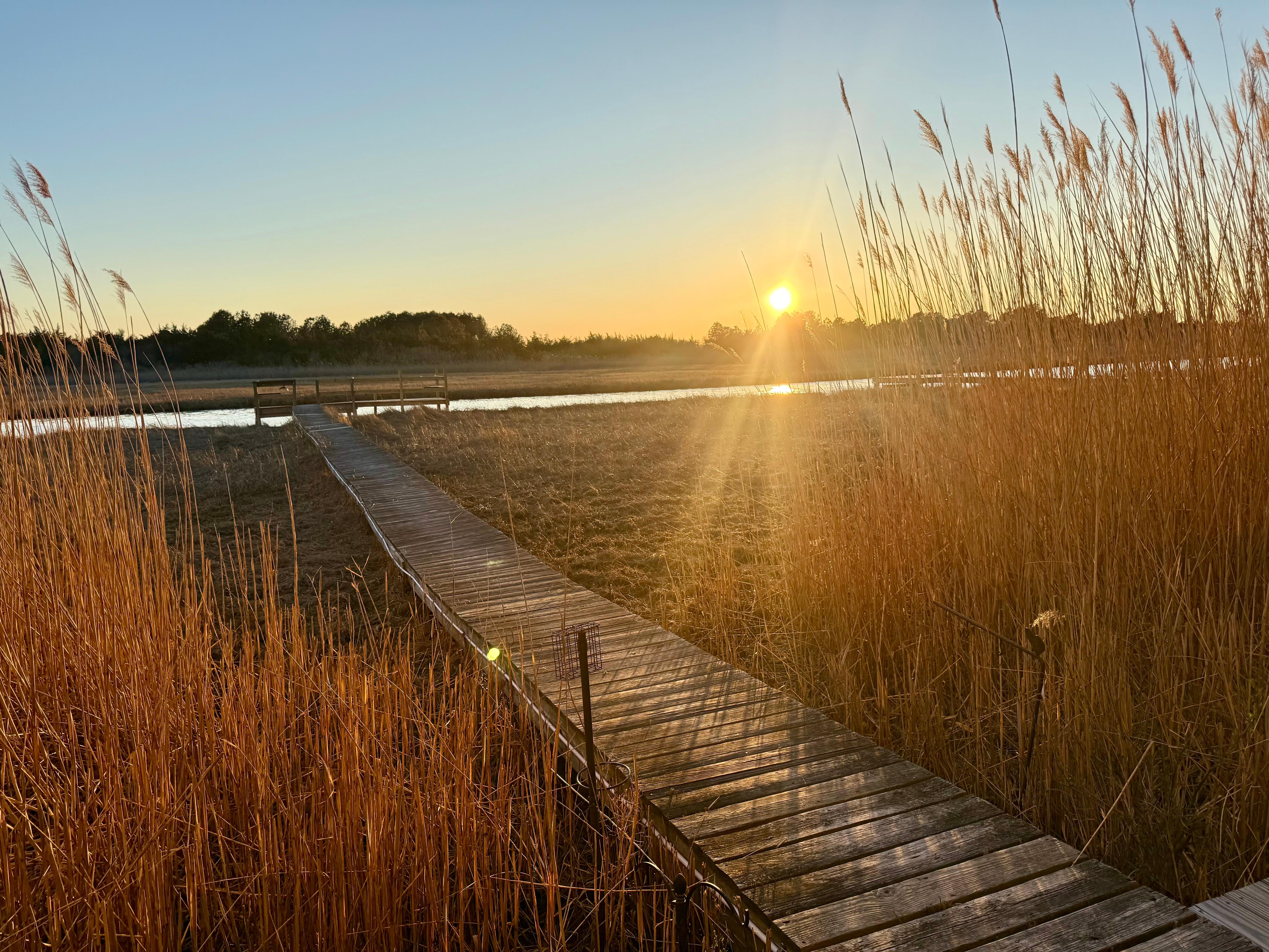 Sunset…just across the street 