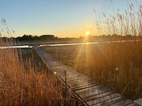 Sunset…just across the street