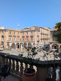 View from the balcony at breakfast.